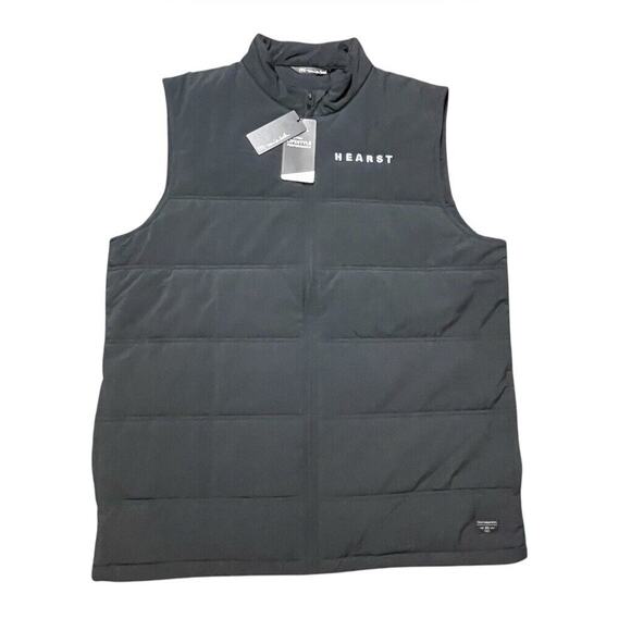 NWT Travis Mathew Cold Bay Insulated Full Zip Puffer Vest Black Size XL Men